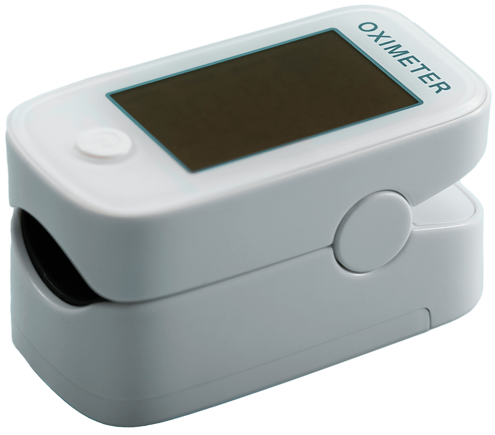 Portable pulse oximeter on blue background to moni yg5hd58.png